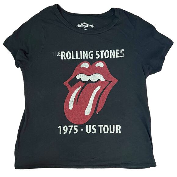 Rolling Stone Women's XXL 1975 - US Tour Tongue Logo Classic Retro Tee - Picture 8 of 9